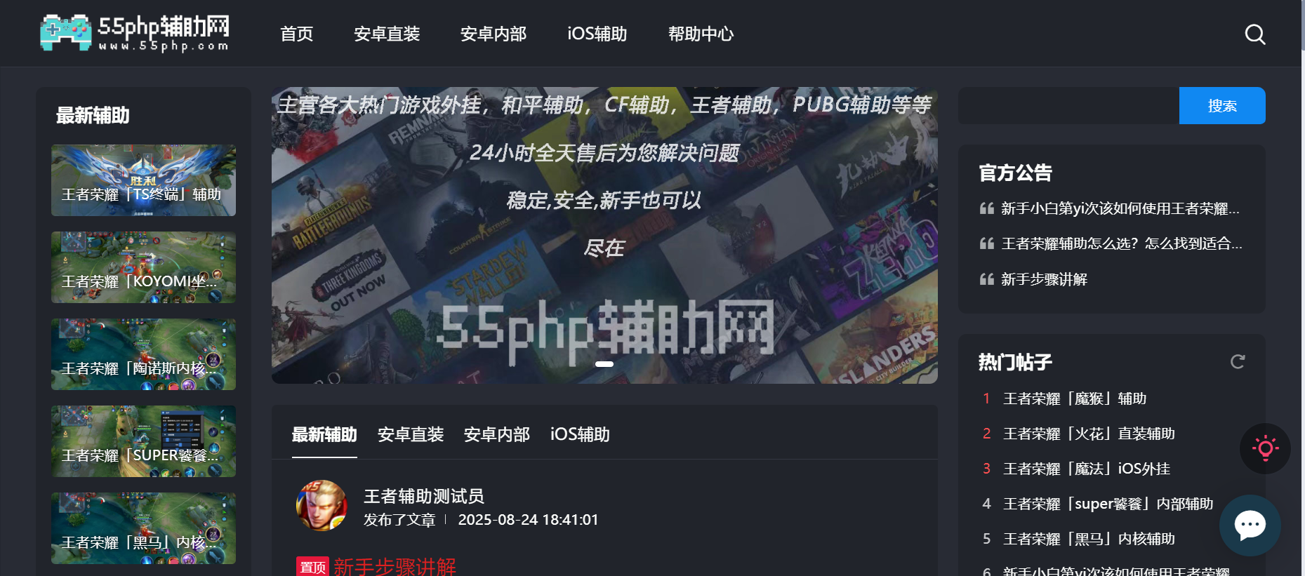 王者荣耀辅助 - 2025稳定高端透视外挂网站